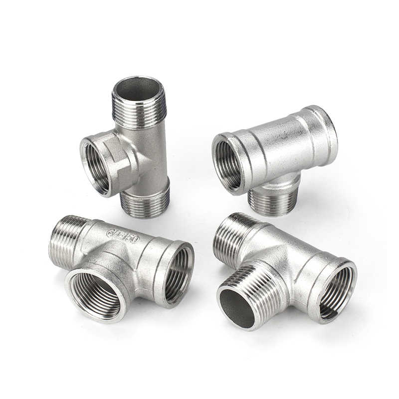 Тройник резьбовой нержавеющий.3